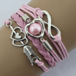 New Arrival Fashion Retro Cupid'S Bow Love Heart Multicolor Rope Multi-Layer Bracelet - Image 11
