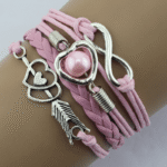 New Arrival Fashion Retro Cupid'S Bow Love Heart Multicolor Rope Multi-Layer Bracelet - Image 10