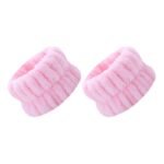 2Pcs Reusable Spa Wrist Wash Strap, Soft Microfiber Towel Wrist Wrap, Face Wash Women, Girls Yoga Running Exercise Wrist Sweat Band - Image 5