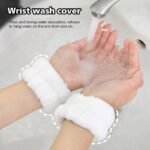 2Pcs Reusable Spa Wrist Wash Strap, Soft Microfiber Towel Wrist Wrap, Face Wash Women, Girls Yoga Running Exercise Wrist Sweat Band - Image 6