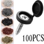 100Pcs Self-Tapping Screw Cross Special Lid Decorative Hole Plug Self-Tapping Screw Cap