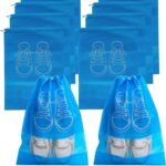 10/5Pcs Multi-Color Shoes Storage Bag Closet Organizer Non-Woven Travel Portable Bag Clothing Classified Hanging Bag, Hanging Shoe Organizers - Image 9
