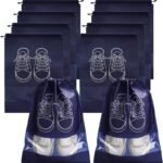 10/5Pcs Multi-Color Shoes Storage Bag Closet Organizer Non-Woven Travel Portable Bag Clothing Classified Hanging Bag, Hanging Shoe Organizers - Image 3