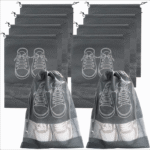 10/5Pcs Multi-Color Shoes Storage Bag Closet Organizer Non-Woven Travel Portable Bag Clothing Classified Hanging Bag, Hanging Shoe Organizers - Image 5