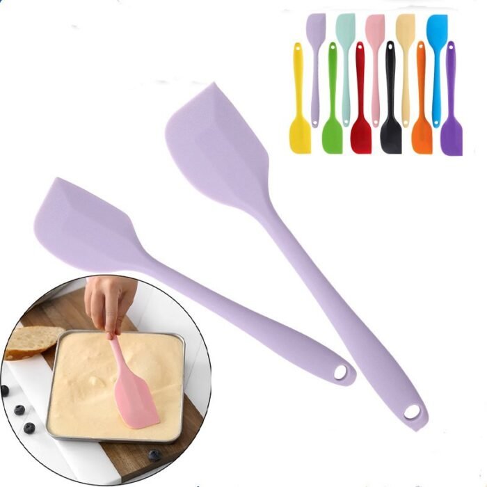 1Pc Heat-Resistant Spatulas Silicone Cream Butter Cake Spatula Batter Scraper Kitchenware Baking Shovel Baking Tools, Kitchen Gadgets Accessories, For Rv - Image 8