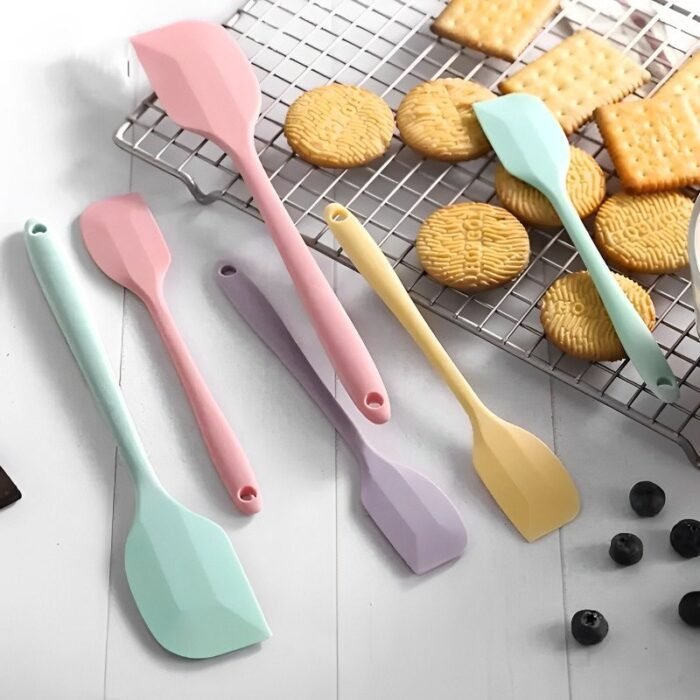 1Pc Heat-Resistant Spatulas Silicone Cream Butter Cake Spatula Batter Scraper Kitchenware Baking Shovel Baking Tools, Kitchen Gadgets Accessories, For Rv - Image 6