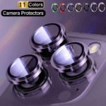 3Pcs Metal Ring Camera Lens Protector Glass For Iphone 11 12 13 14 Pro Max Full Cover Camera Protector For Iphone 14 Plus 12 13 Mini