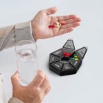 1Pc 7 Days Pill Storage Box, Mini Travel Portable Medicines Dispenser Box, Multifunction Plastic Seven Compartment Sealer Box - Image 2