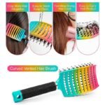 1Pc Of A Magical Scalp Massaging Hairbrush Designed For Women - A Professional Tool For Detangling Wet Curly Hair - A Hairdressing Accessory. - Image 12