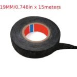 15-Meter Heat-Resistant Electrical Tape, Black Polyester Cloth Adhesive For Cable Management - Available In 9/15/19/25/32Mm Widths, Ideal For Car Harness And Wiring Loom - Image 7