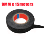 15-Meter Heat-Resistant Electrical Tape, Black Polyester Cloth Adhesive For Cable Management - Available In 9/15/19/25/32Mm Widths, Ideal For Car Harness And Wiring Loom - Image 12