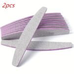 2 Pcs Nail Files And Buffers, 100/180 Grit, Durable Sandpaper, High Flexibility, Unscented Nail Styling Tools For Manicure And Pedicure - Image 3