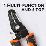 Wire Cutter, Wire Stripper Crimper, Wire Stripping Tool, Cable Stripper, Wiring Tools, Wire Crimping Tool - Image 9