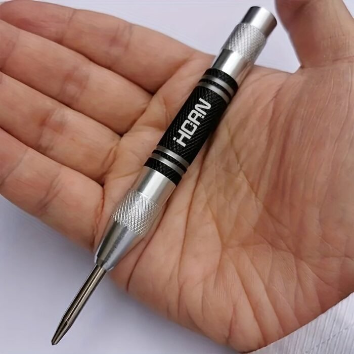 Automatic Center Punch: Adjustable And Strong Tool For Precise Drilling And Marking. Allows For Accurate Woodworking And Metalworking. - Image 7