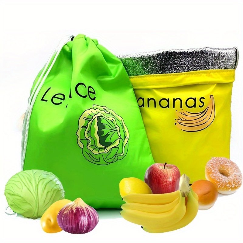 product-open-2023-10-03-1696321132622-a5e1a9a5abe9498aa0d9204d09abb754-goods.jpeg 1Pc Banana And Lettuce Keeper Bag - Freshness Preservation Nylon Storage Pouch, Large Capacity, Double Stitched, Reusable Food-Safe Organizer,Reusable Produce Bag - Image 1