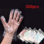 100/300Pcs, Plastic Disposable Gloves For Cooking, Meal Preping, Kitchen, Bbq, Cleaning, Restaurant Service, Crafts Making