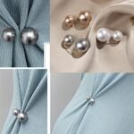 1/3Pcs Brooches Dress Skirt Waist Tightening Brooch Pin Pants Anti-Exhaust Button Brooch Accessories