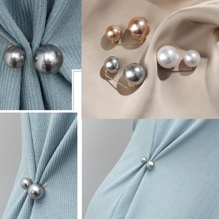 1/3Pcs Brooches Dress Skirt Waist Tightening Brooch Pin Pants Anti-Exhaust Button Brooch Accessories - Image 1