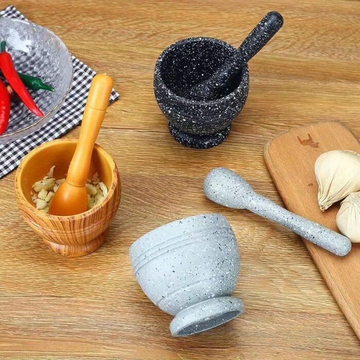 1 Set, Grinding Bowls, Kitchen Garlic Press Bowls, Kitchen Peper Crushers, Food-Grade Pp Material Multi-Purpose Grinders, Garlic Mashers, Seasoning Spice Tools, And Grain And Supplementary Food Grinders For Restaurant Kitchen - Image 7