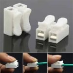 Umlife 55Pcs Quick Connect Ch-2 Spring Wire Connectors, Pvc Insulated Copper Contact, Uncharged Electrical Cable Clamp Terminal Block Connector For Wiring - Image 5