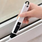 Window Groove Brush: With Dustpan, Crevice Brush, Groove Brush, Air Conditioner Groove Cleaning Brush, Kitchen Cleaning Tool Brush