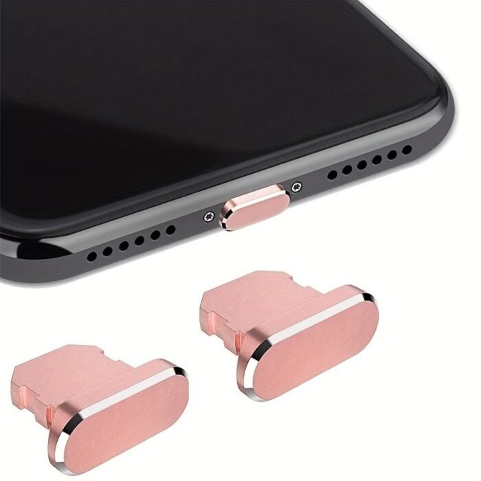 2Pcs Of Aluminum Alloy Anti-Dust Plugs - Keep Your Iphone, Ipad, Airpods Charging Ports Clean! - Image 17