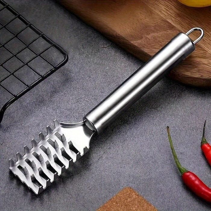 Stainless Steel Fish Scale Scraper With Sawtooth Edge, Efficient And Quick Fish Cleaning Tool - Perfect For Kitchen Use - Image 10