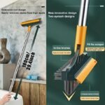 1Pc Adjustable Long Handle Cleaning Brush With Angled Bristles & Built-In Glass Cleaner - Ideal For Bathroom & Wc, Perfect For Hotels And Commercial Use, Bathroom Cleaning Tools - Image 7