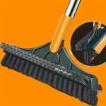1Pc Adjustable Long Handle Cleaning Brush With Angled Bristles & Built-In Glass Cleaner - Ideal For Bathroom & Wc, Perfect For Hotels And Commercial Use, Bathroom Cleaning Tools - Image 5