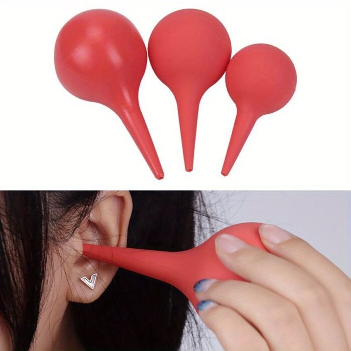 1Pc Adult Earwax Remover - Rubber Bulb Syringe For Safe And Effective Ear Cleaning, No Battery Needed, Ideal For Home And Travel Essentials, Travel Essentials | Comfortable Fit | Durable Construction, Ear Cleaning Solution - Image 1