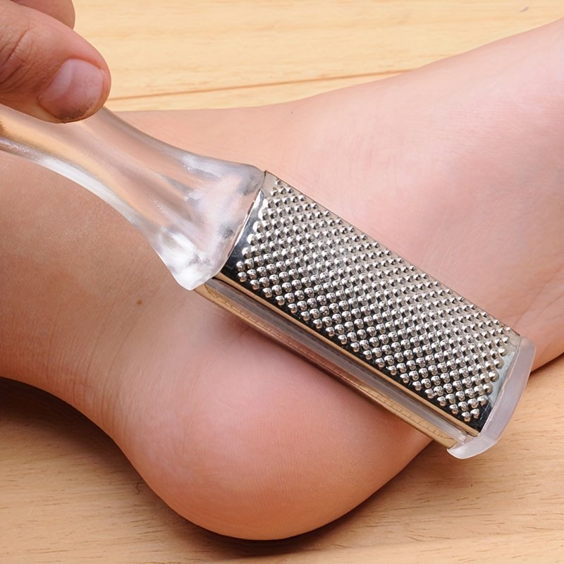 product-open-2024-02-21-1708498521878-e125961dd5e843dc9f3e9c68793d3522-goods.jpeg Foot Files, Double-Sided Callus Remover Foot Rasp, Pedicure Foot Scrubber For Wet Dry Feet, Foot Grater With Handle For Smooth Feet Home Spa - Image 1