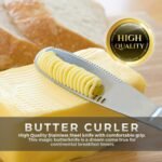 1Pc, Stainless Steel Butter Spreader, Mental Butter Knife, Reusable Cheese Spreader, Household Butter Spreader Knives For Cheese Cold Butter Jam Pastry, Kitchen Stuff, Kitchen Gadgets - Image 4