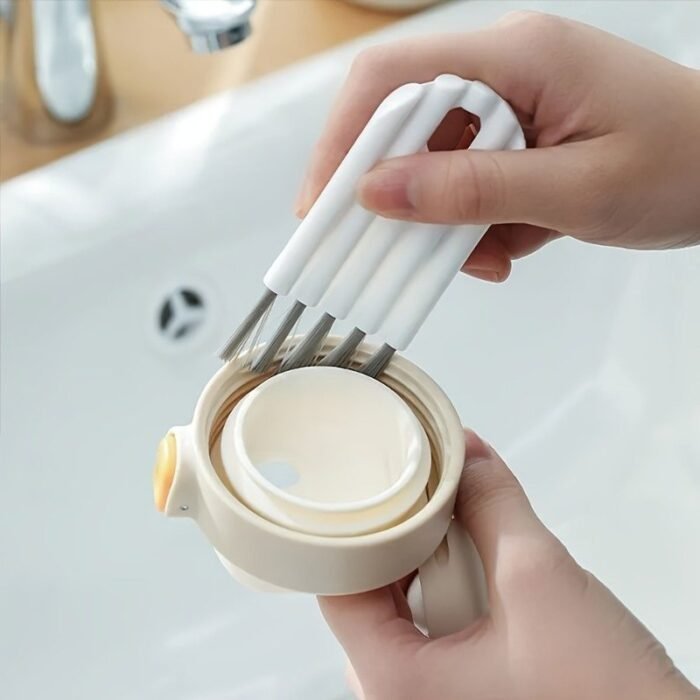 1Pc Multi-Function Computer Cleaning Kit: Soft Brush Keyboard Cleaner, Corner Gap Duster & Keycap Cleaner - Image 2