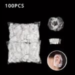 100Pcs Clear Disposable Ear Protectors - Waterproof Shower Covers For Bathing, Hair Dye & Salon Use, Ear Covers Rv Showers - Image 3