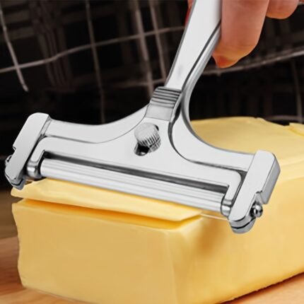 1Pc Adjustable Cheese Slicer - Easily Cut Perfectly Thin Or Thick Slices, For Restaurant Use