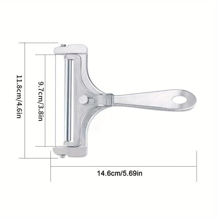 1Pc Adjustable Cheese Slicer - Easily Cut Perfectly Thin Or Thick Slices, For Restaurant Use - Image 4