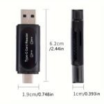 4-In-1 Type C/Usb A Card Reader For Sd/Micro Sd/Sdxc/Sdhc Dual Card Slots - Image 2