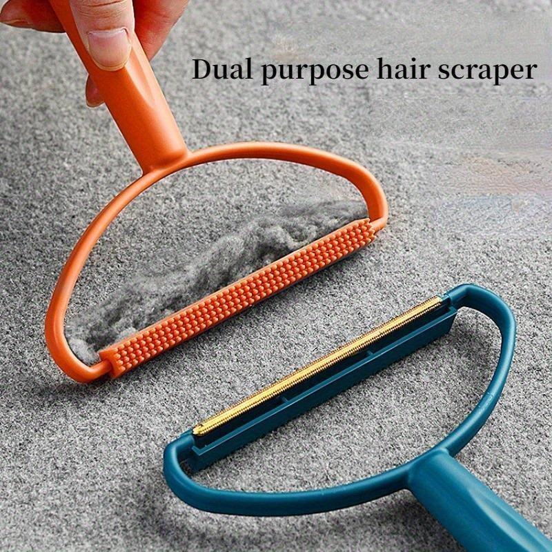 product-open-2024-03-14-1710403199815-926ecea2d5fe4961a45e233e40581c26-goods.jpeg Double Sided Pet Hair Remover Brush - Lint & Fur Scraper For Cat Dog Furniture Clothes, Reusable Fabric Shaver Grooming Tool, Halloween Gift, Christmas Gift - Image 1