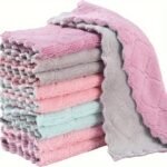 10Pcs Multi-Purpose Kitchen Towels - Durable, Absorbent Dishcloths For Efficient Cleaning In Kitchen & Bathroom