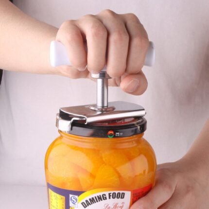 1Pc Effortlessly Open Cans And Bottles With Stainless Steel Opener - Perfect For Restaurant And Hotel Kitchens.