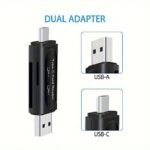 4-In-1 Usb Mini Sd Card Reader With Dual Card Slots - Type C/Usb A Adapter For Pc, Macbook, Galaxy, Tablet & More - No Battery Needed, Memory Card Expansion|Compact Storage Solution|Dual Slot Reader, Memory Card Reader - Image 8