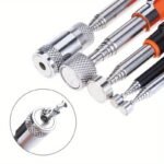 Auto Repair Tools:Ergonomic 3.63Kg Magnetic Pickup Tool: Durable, Extendable Stainless Steel Rod With Stylish Orange Grip For Easy Retrieval(1Pc) - Image 3