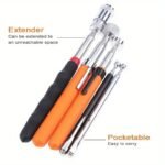 Auto Repair Tools:Ergonomic 3.63Kg Magnetic Pickup Tool: Durable, Extendable Stainless Steel Rod With Stylish Orange Grip For Easy Retrieval(1Pc) - Image 5