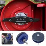 Emery Grit Material Lawn Mower Blade Sharpener - Stainless Steel And Plastic Electric Knife Sharpening Stone With Wear-Resistant Sander Head For Garden Tools - Image 7