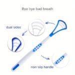 Dual-Sided Tongue Cleaner Brush, Oral Hygiene Tongue Scraper With Non-Slip Handle, Deep Cleaning For Fresh Breath, Oral Care Tool For Men And Women - Image 4