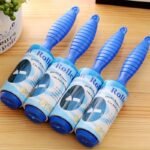 1Pc Manual Pet Hair Remover Roller - Extra Sticky 30 Sheets Per Roll, Portable Adhesive Lint Roller For Furniture, Carpets, Clothes - Dog & Cat Hair Removal Tool, Pet Hair Cleanup | Compact Design | Adhesive Roller