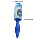 1Pc Manual Pet Hair Remover Roller - Extra Sticky 30 Sheets Per Roll, Portable Adhesive Lint Roller For Furniture, Carpets, Clothes - Dog & Cat Hair Removal Tool, Pet Hair Cleanup | Compact Design | Adhesive Roller - Image 3
