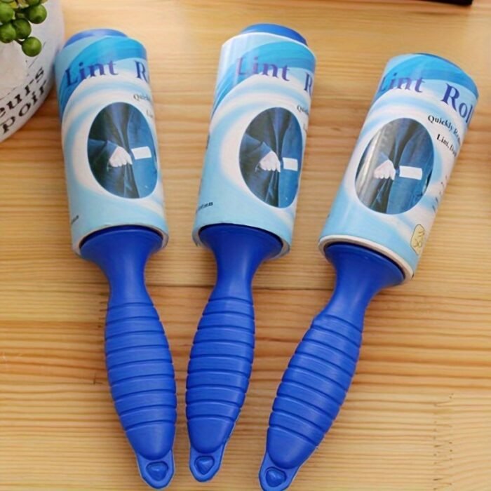 1Pc Manual Pet Hair Remover Roller - Extra Sticky 30 Sheets Per Roll, Portable Adhesive Lint Roller For Furniture, Carpets, Clothes - Dog & Cat Hair Removal Tool, Pet Hair Cleanup | Compact Design | Adhesive Roller - Image 5