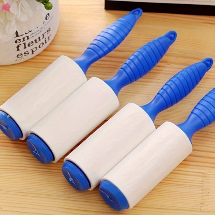 1Pc Manual Pet Hair Remover Roller - Extra Sticky 30 Sheets Per Roll, Portable Adhesive Lint Roller For Furniture, Carpets, Clothes - Dog & Cat Hair Removal Tool, Pet Hair Cleanup | Compact Design | Adhesive Roller - Image 7