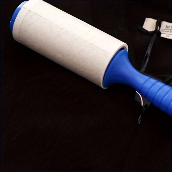 1Pc Manual Pet Hair Remover Roller - Extra Sticky 30 Sheets Per Roll, Portable Adhesive Lint Roller For Furniture, Carpets, Clothes - Dog & Cat Hair Removal Tool, Pet Hair Cleanup | Compact Design | Adhesive Roller - Image 9
